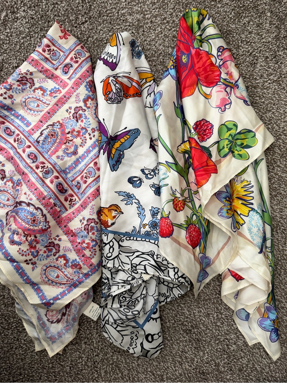 Vera Bradley Square Silk Scarves